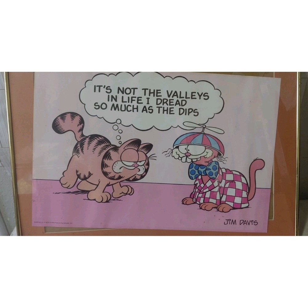 Retro Comic Animation Collectible vintage office 78 Garfield motivational Poster - Picture 2 of 16